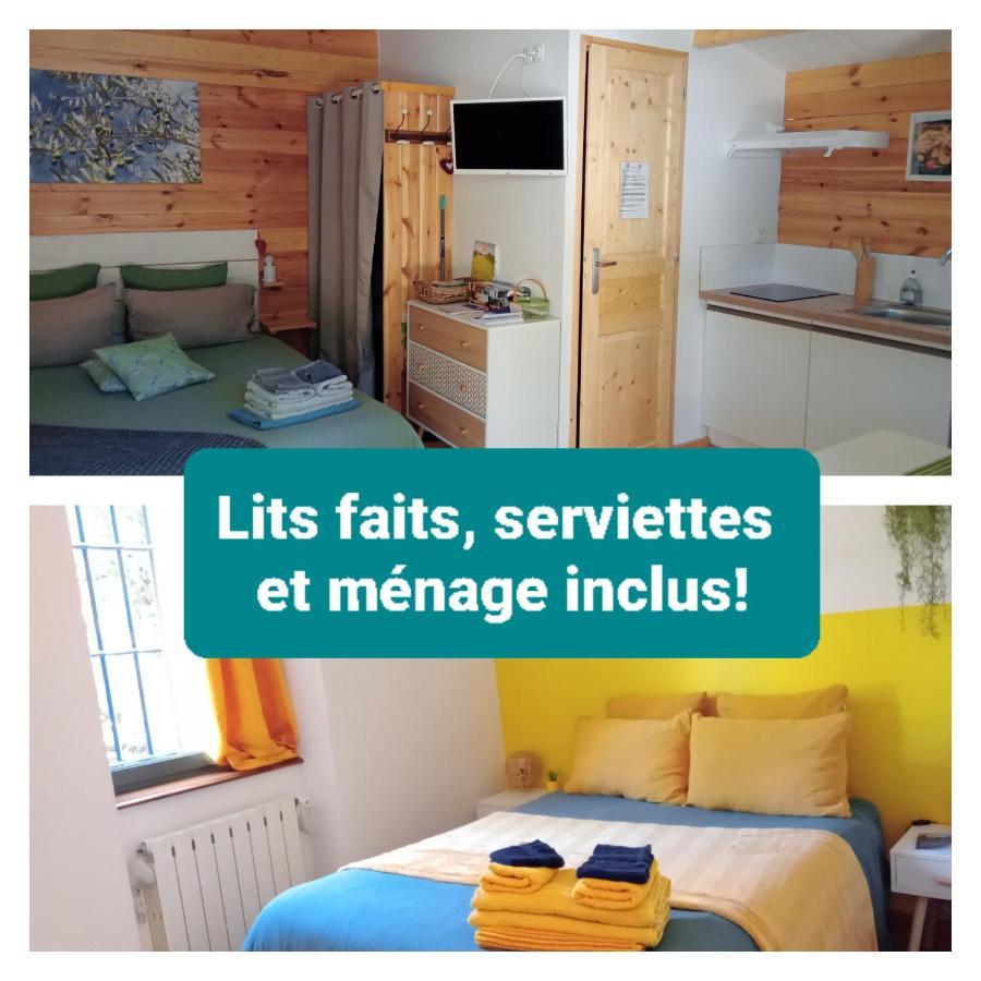 Chalet "Le Petit Olivier" Gites Appart 'Hotel L'Echappee Belle D'Aubenas Logement 2 Sur 3 Exteriör bild